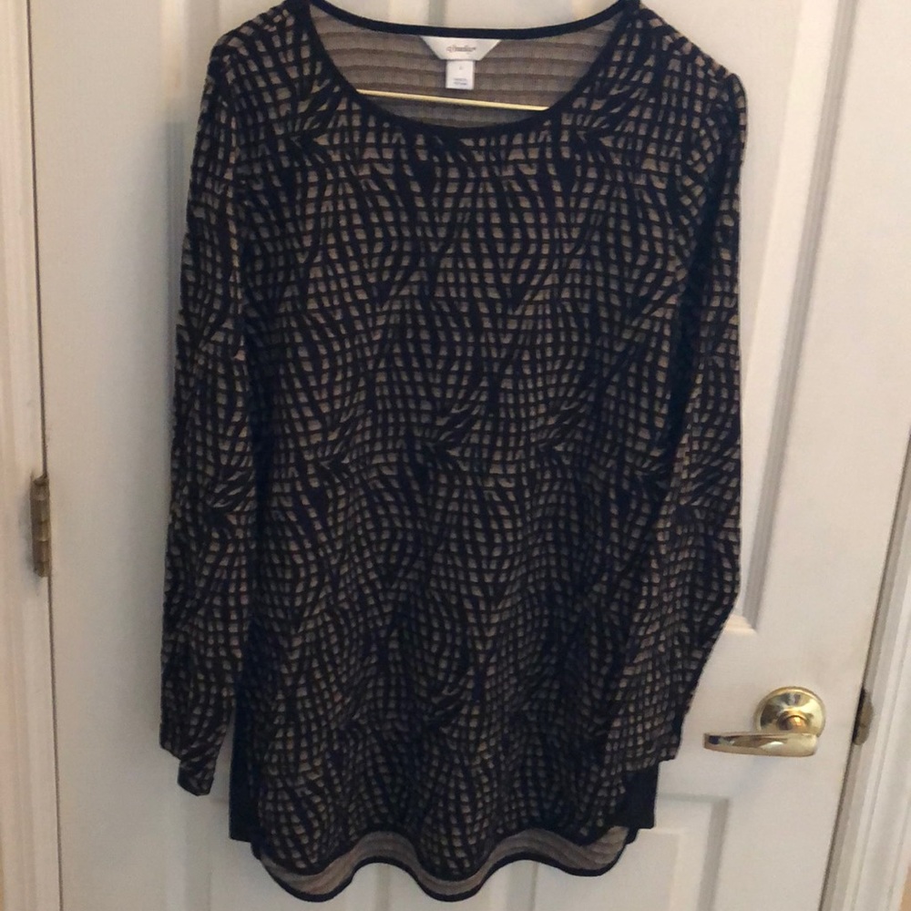 CJ Banks Abstract Print Tunic Sz Medium